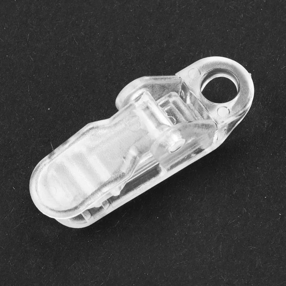 Set di 20 Clip per Tenda in Plastica Resistente, Ganci Trasparenti per Corda Antivento, Morsetti per Teli da Campeggio all'Aperto