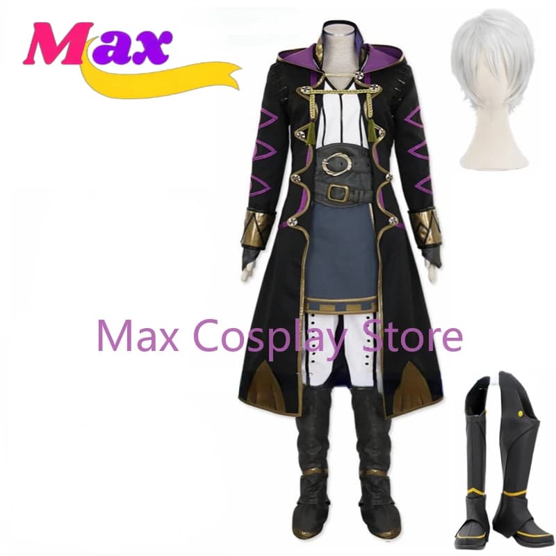 Max Cos Game Halloween Fire Emblem Awakening Avatar Mai Yunitto Robin Cosplay Costume High Quality Any Size Wig Shoes