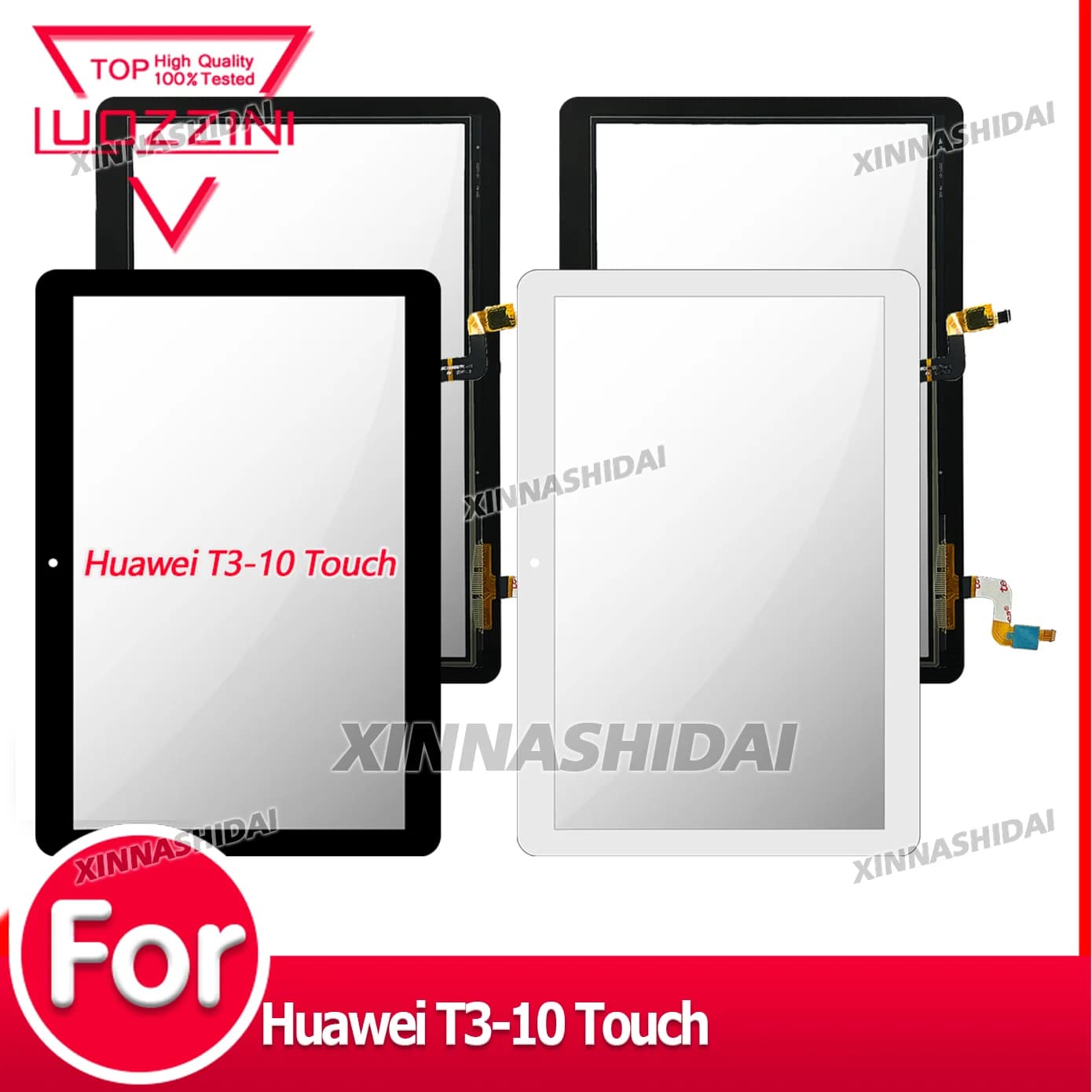 Nuovo Per Huawei T3-10 LCD Frontale Pannello di Vetro Touch Screen Digitizer Assembly di Riparazione per Huawei MediaPad T3-10 Touch Testato al 100%