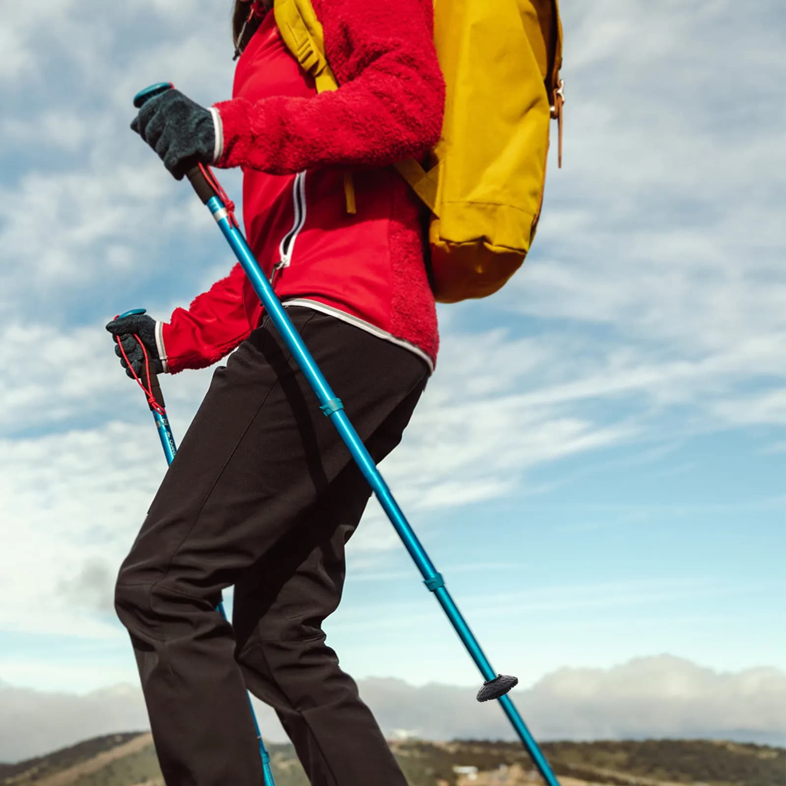 15 Pezzi Cestelli Antiscivolo in Plastica Nera Rimovibili per Bastoncini da Trekking, Accessori di Ricambio per Escursionismo e Camminata all'Aperto