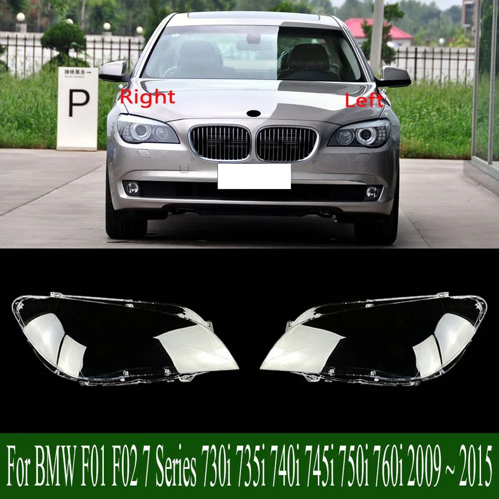Per BMW F01 F02 Serie 7 730i 735i 740i 745i 750i 760i 2009 ~ 2015 Faro Lente Fari Copertura Borsette Paralume