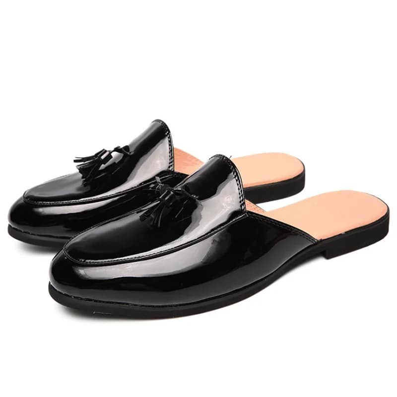 Pantofole da Uomo Italiane in Vera Pelle, Mocassini Antiscivolo per Esterni, Scarpe Casual da Uomo, Moda Primavera-Estate 2022