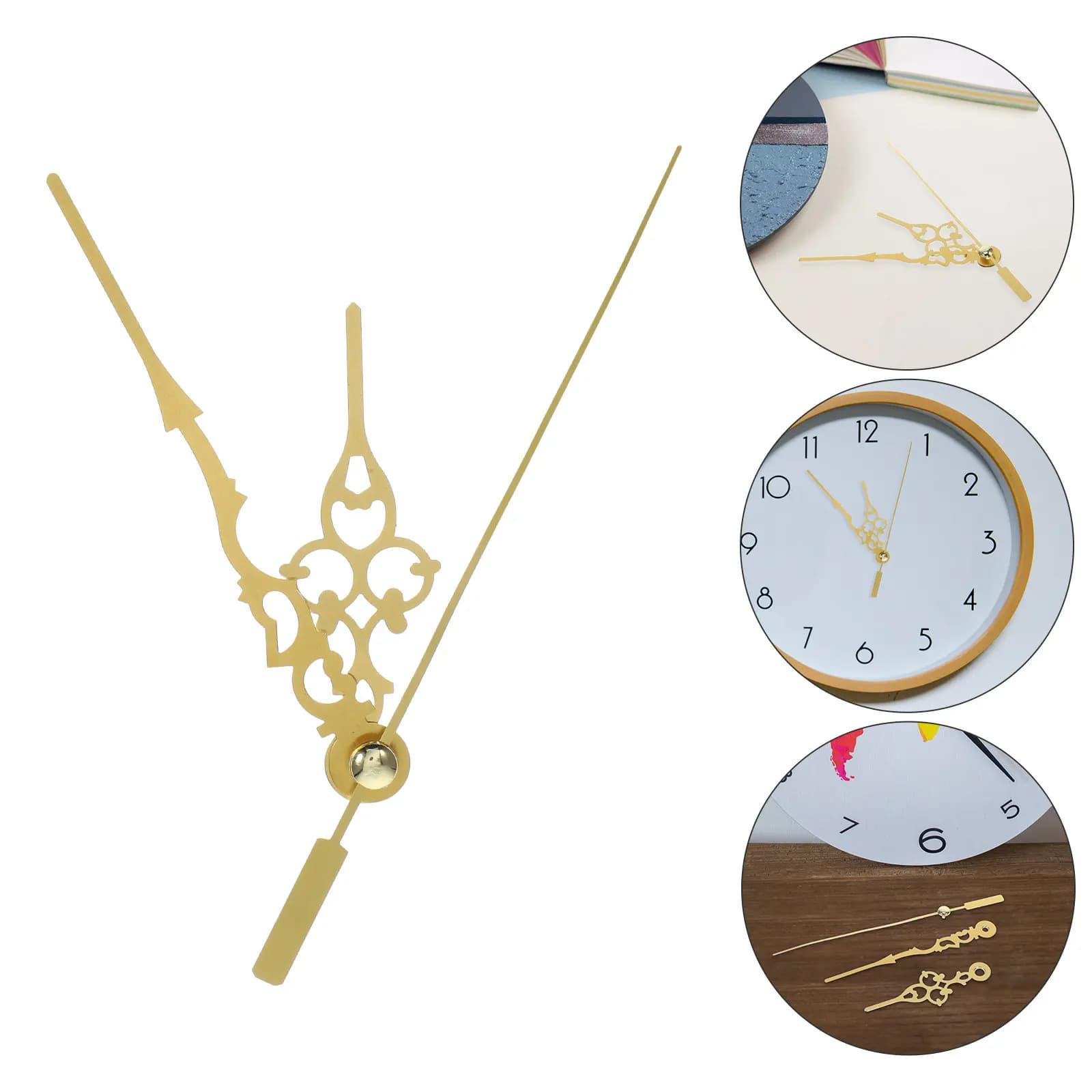 10 set di lancette per orologio in metallo delicato, ben fatte e leggere, per orologi da parete fai da te, riparazione di orologi usurati, kit di parti decorative per orologi