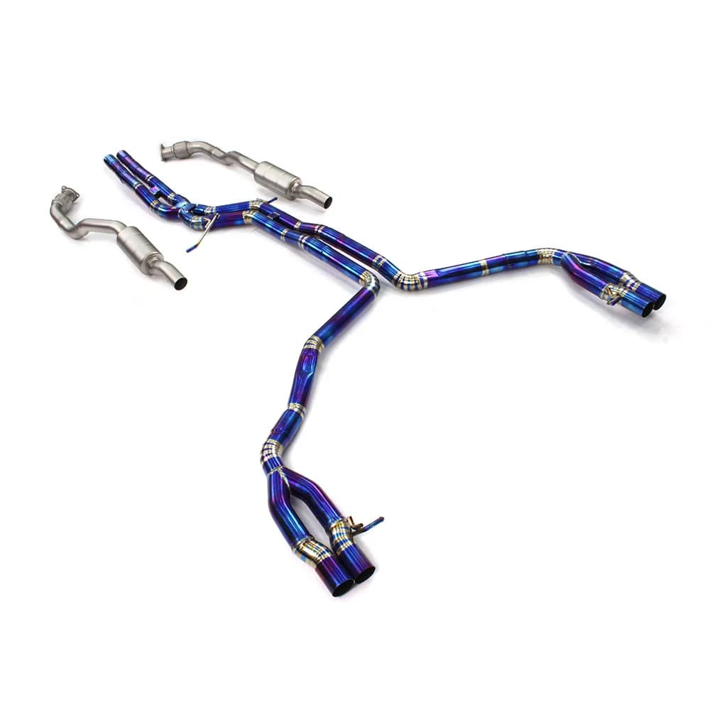 Unloading system Modified in Titanium for C7 Racing, High Performance Front Tubes Without Silencer