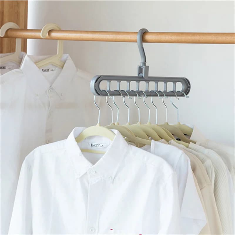 1pc Appendiabiti multifunzionale Risparmio spazio armadio Colore casuale 17,6 libbre (MAX)
