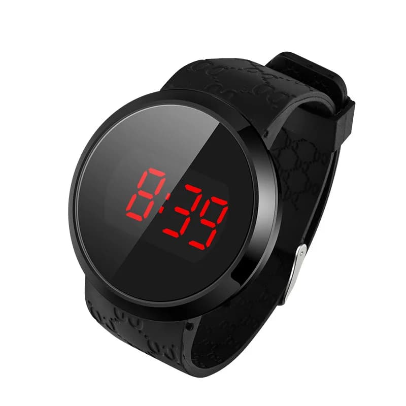 Digital LED Touch Screen Watch, Fashion Student Trend, Men and Women, Couple, LED Sports Electronic Watch