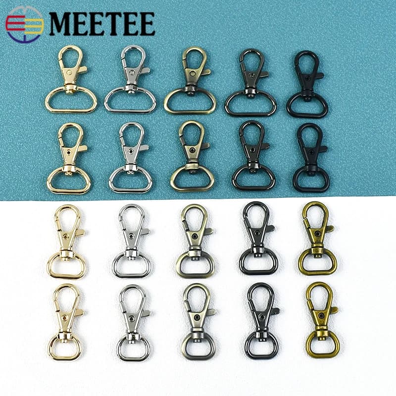 5-20 Pz 13/16/20/25mm Borsa Cinghia Fibbie Girevole In Metallo Aragosta Chiusura Portachiavi Trigger Pinze Moschettone Accessori FAI DA TE