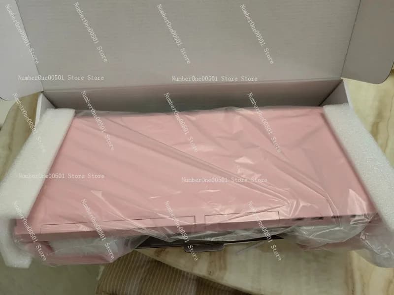 Support for Pink Monitor with USB Hub and Drawer, Desktop Screen Elevator, Laptop Support from Office for Girls
