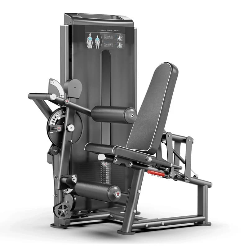 Macchina per Stretching Gambe e Curl Ischiocrurali da Palestra, Attrezzatura Fitness con Carico a Perni