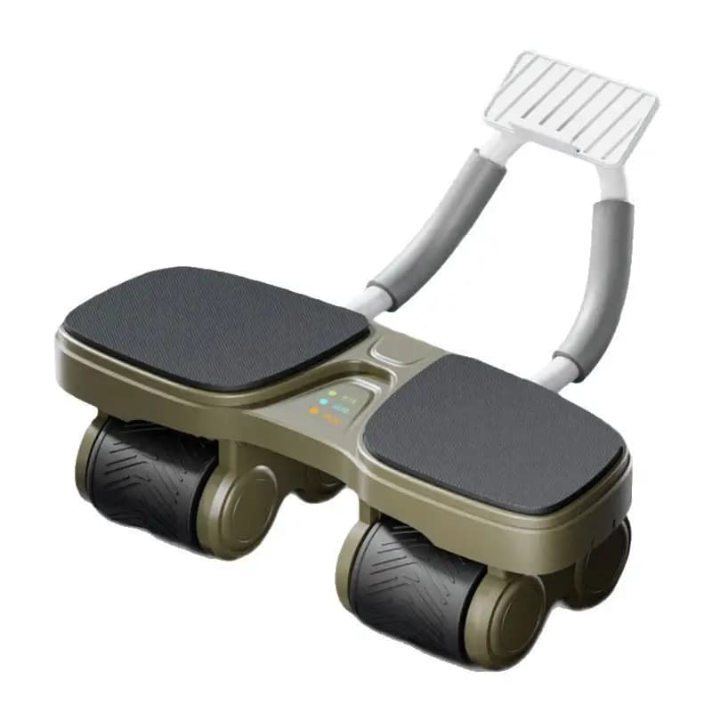 4-in-1 Multifunctional 4-Wheel Ab Roller Plank Mountain Climber Trainer Home Abdominal Fitness Workout Equipment