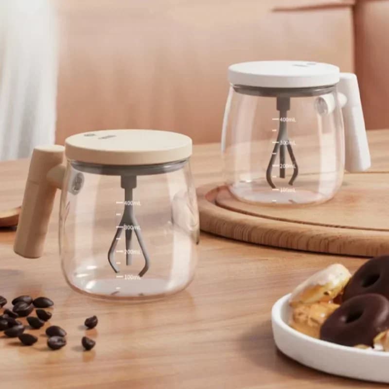 400ML Electric Self Stirring Coffee Cup Rechargeable Self Mixing Juice Coffee Cup Home Office Gyms Protein Powder JJ1293