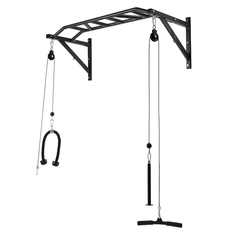 Traction bar Wall mounted traction bar with multiple handle Durable home gym workout