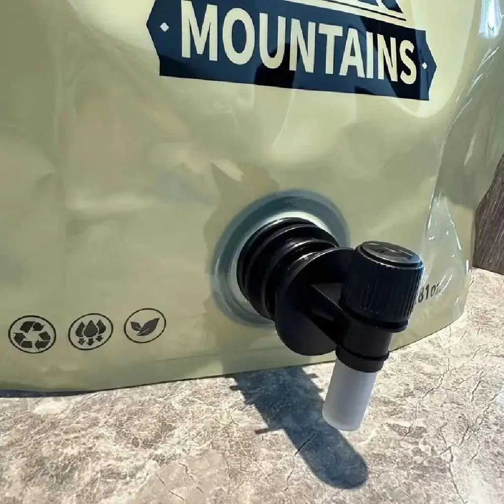 Durable 8L Water Storage Bag Reusable Portable Collapsible Water Container Thickened Food Grade Folding Water Bag Outdoor