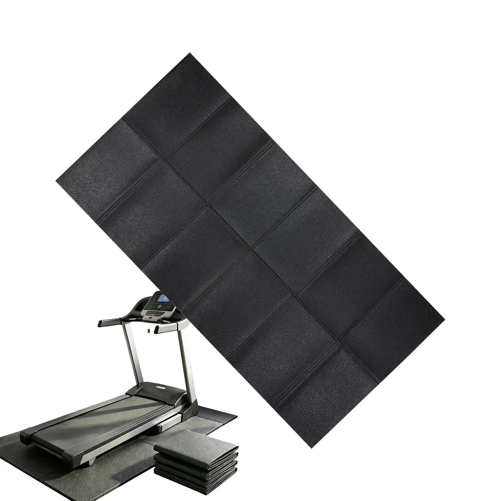 Tappetino per tapis roulant antiscivolo, assorbente di vibrazioni, impermeabile, sotto il tappeto ellittico, per palestra domestica, ufficio, allenamento yoga indoor