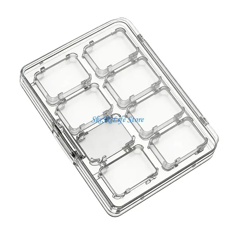 E65E Scatola portaoggetti con copertura magnetica piccole dimensioni per interruttori da gioco 2 16 slot gioco
