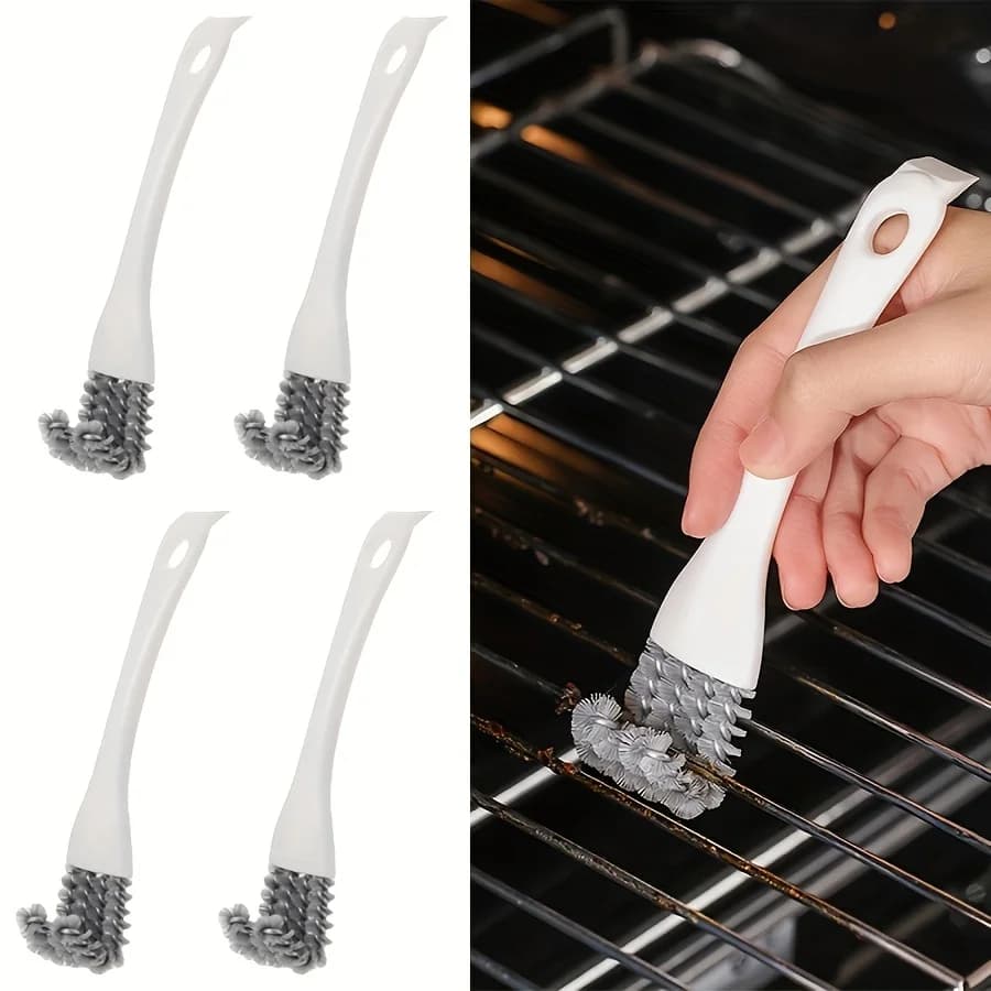 Multi functional cleaning brush+one storage bag, with handle, durable and reusable plastic, strong hardness, no need for electricity, suitable for living room, bedroom, outdoor, toilet, kitchen - a tool that is easy to reach and clean corners