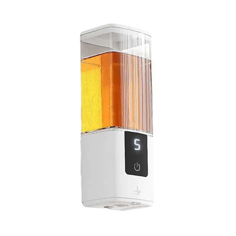 AT43-Pompa per sapone schiumogeno per bagno e cucina, dispenser automatico di sapone ricaricabile con montaggio a parete
