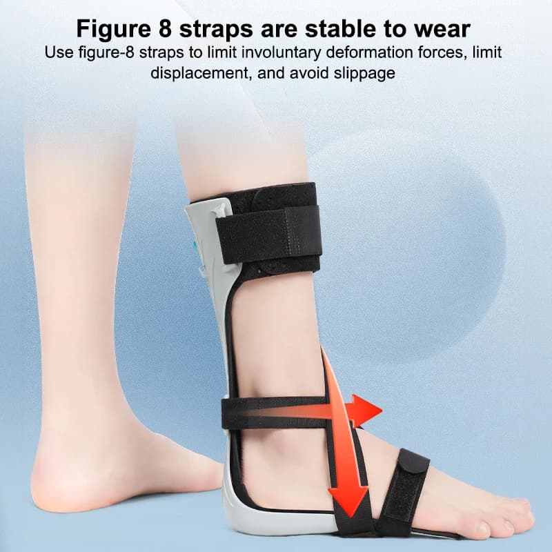 Ortesi per Caviglia Regolabile ed Elastica, Supporti Ortopedici per Valgo, Scarpe per Riabilitazione da Ictus ed Emiplegia, Supporti per Piede, Ortesi per Piede Cadente