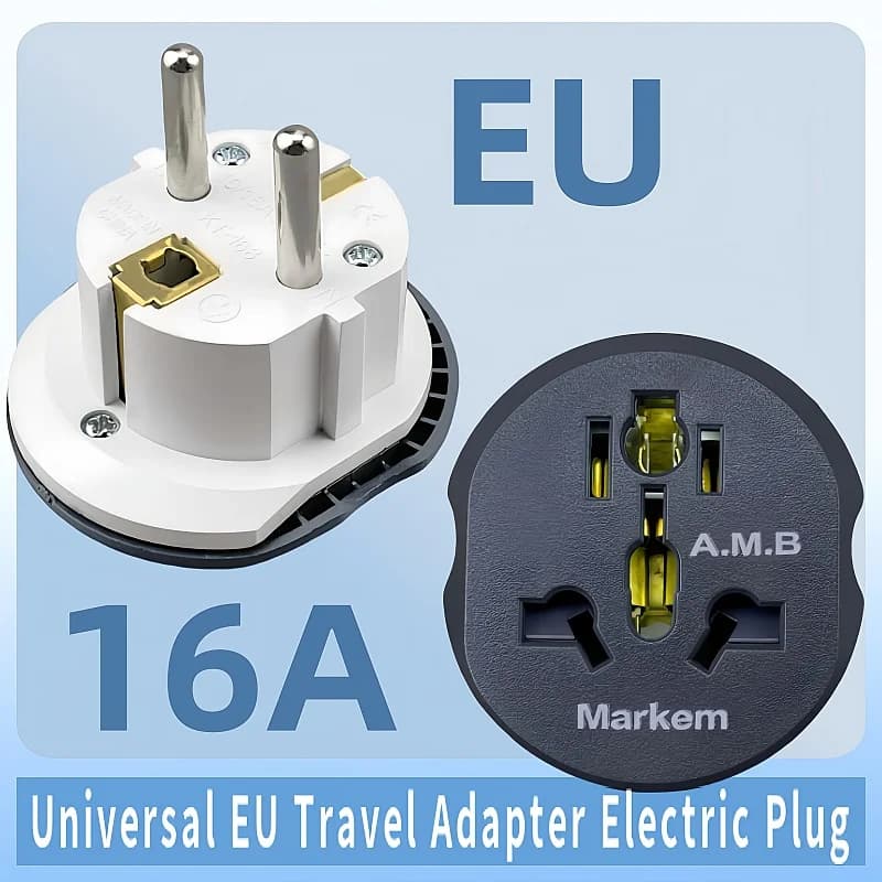 Convertitore adattatore caricabatteria da viaggio universale 16A Adattatore da viaggio universale UE Convertitore Euro FR UK US AU a presa di corrente CA UE
