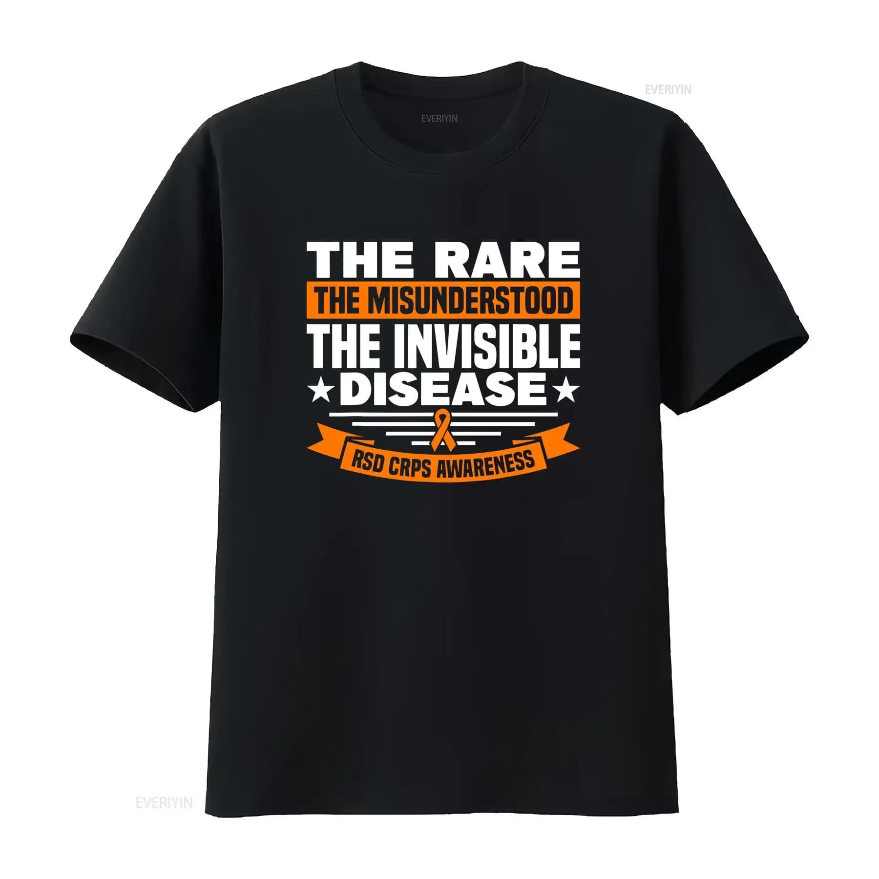 The Misunderstood Invisible Disease RSD CRPS Awareness T Shirt vintage Washed Top For Everyday Wear Slightly Casual Unisex Soft
