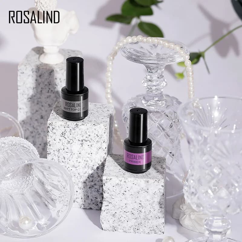 ROSALIND gel per unghie 5ml/15ml strato di tenuta adesivo lavabile ammorbidente adesivo rivestimento primer consolida le lampade LED UV-irradate.