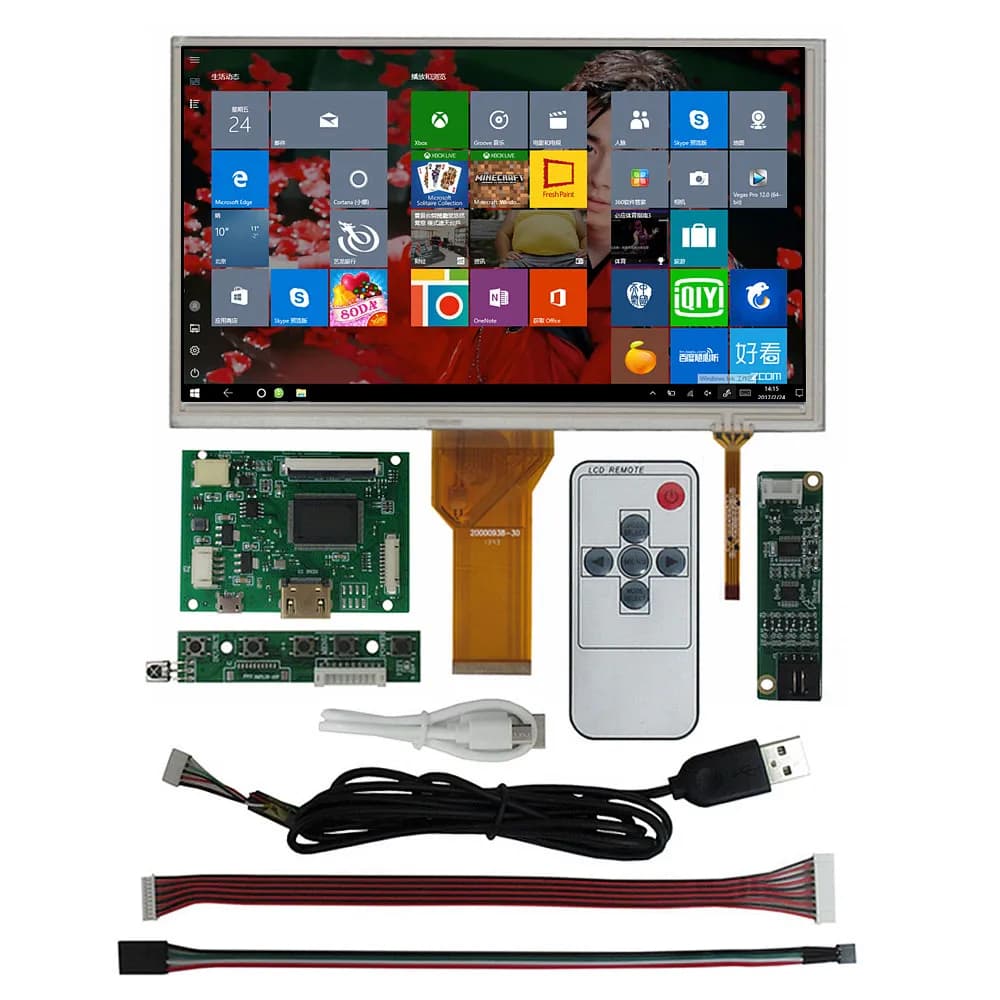 Scheda di controllo driver touchscreen digitalizzatore schermo LCD da 9 pollici compatibile HDMI per kit monitor PC Raspberry Pi fai da te