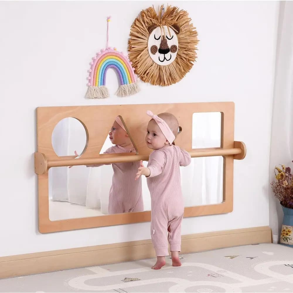 Anti-shocket Security Mirror for the Precocious/Barra Equipment for Tractions, Set for the Exploration of Newborns, Mountain Furniture for Children or