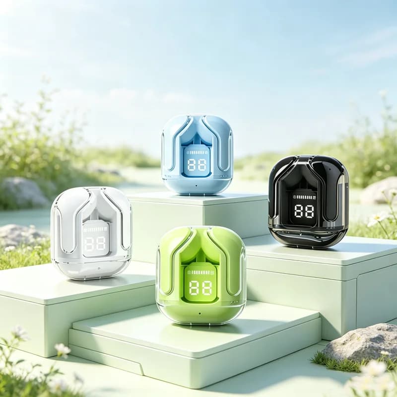 Wireless Mini Earbuds LED Power Digital Display TWS Wireless Headset Stereo Bluetooth Headphones For All smartphones