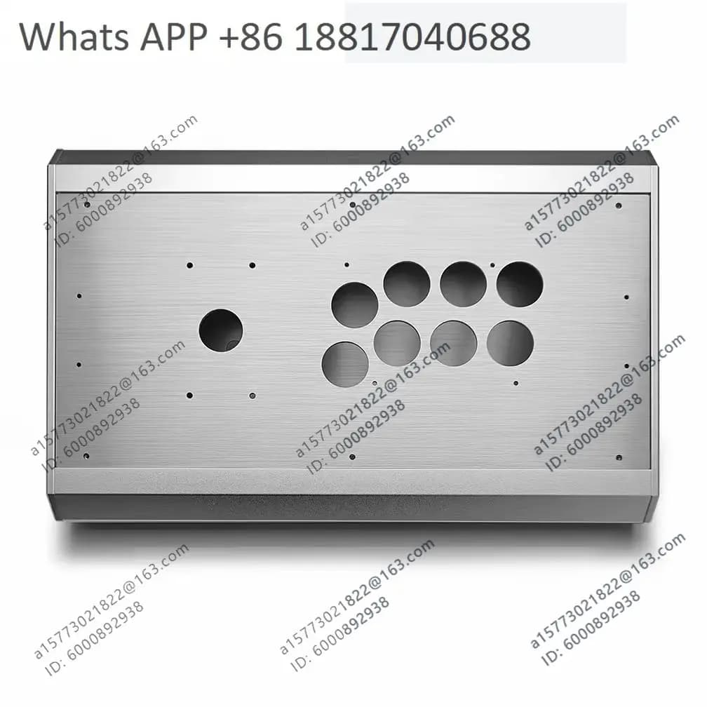 Rocker arcade G5 con telaio in argento personalizzato, interamente in alluminio, a quattro direzioni, con aspirazione magnetica per PS5/PS4, 97 Street Fighter 6