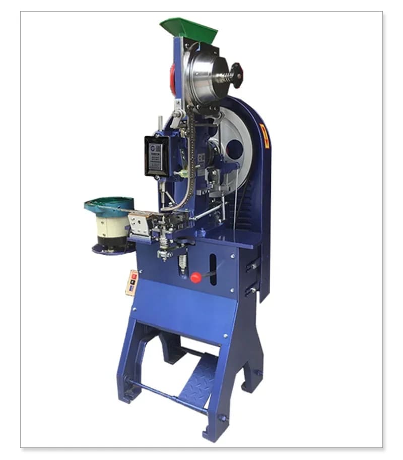 Fully automatic bag button punching machine with 220V engine essential for efficient seam