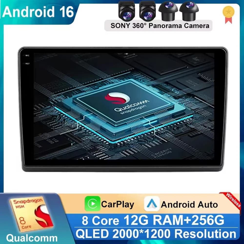 Android 15 For GREAT WALL Hover Haval H6 2017 - 2019 Car Radio GPS Navigation Multimedia Stereo Player Carplay QLED BT No 2din