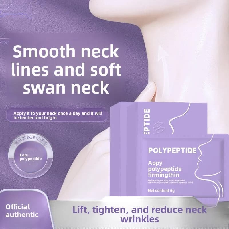 Pack of 5 razor masks for 6 g neck - Peptide and hyaluronic acid for reduction of wrinkles and deep hydration
