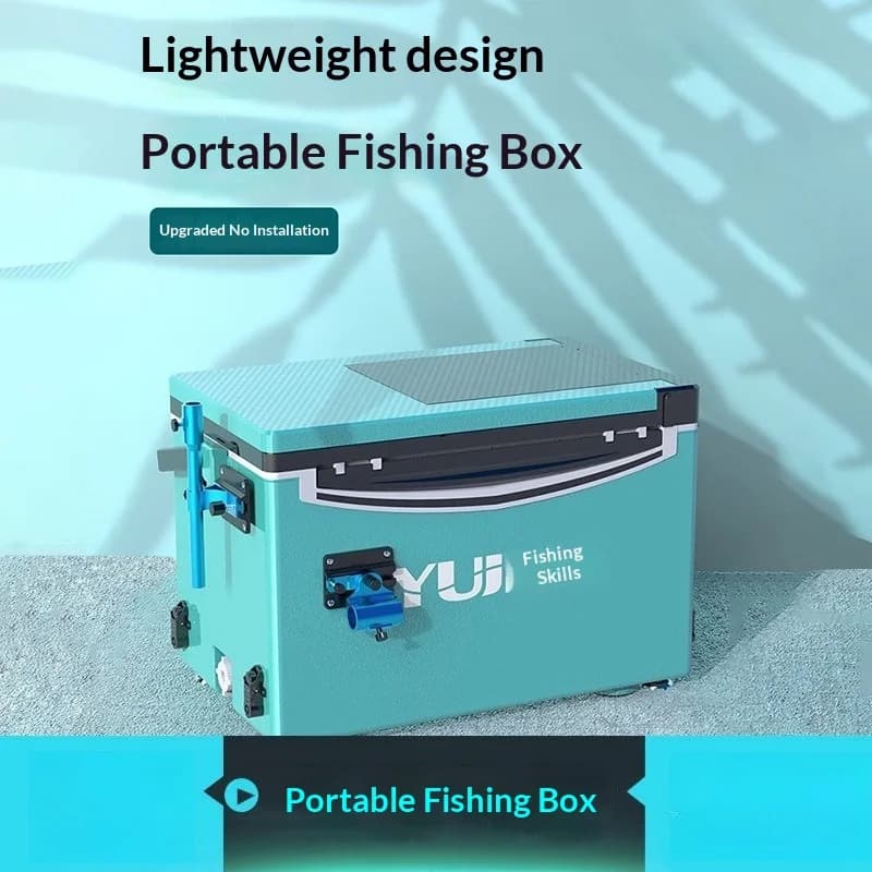 Nuovo Set T Box da Pesca 2025 Ultra Leggero Multifunzione Borsa Portatile con Sedile per Barca e Pesca in Campo Sistema Box Porta Attrezzatura