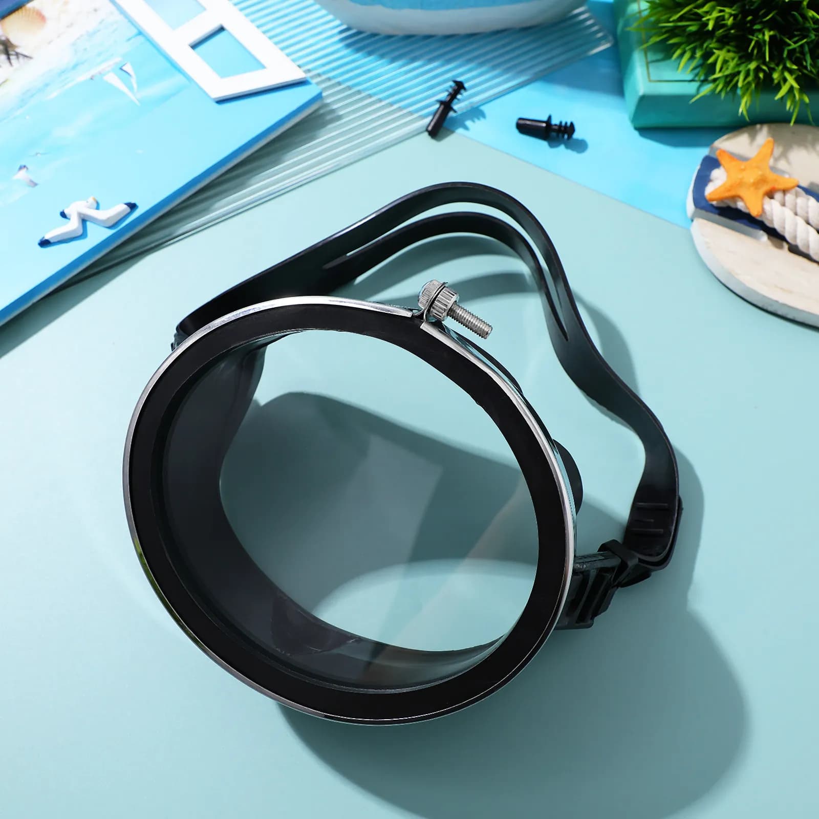 Fashion Diving Goggle Silicone Wide Field Anti-Fog Swimming Glasses Comfortable Leakproof Use Wide-Field Goggle