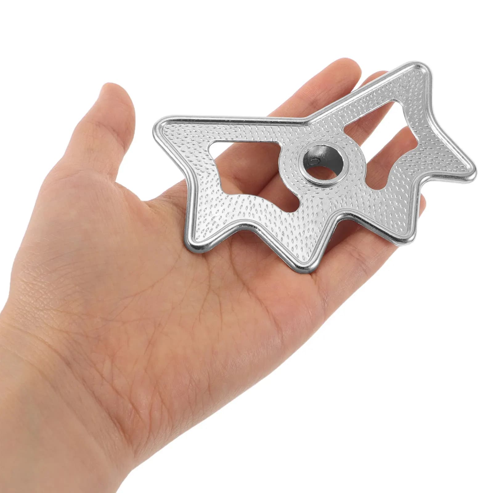 3Pcs Pool Bridge Head Metal Billiard Cue Holder Five-Prong Rest Stand Minimizes Friction Protects Cues Ideal for Tabletop Use