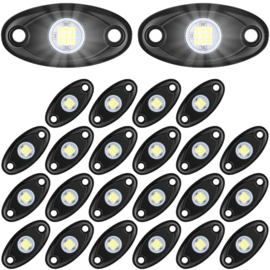 Luci Sottoscocca Pure Ambient Rock Lights per Auto SUV, Luci Neon Impermeabili per Camion, Moto, ATV