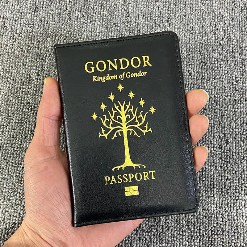 Nuovo Logo porta passaporto protezione in pelle Pu portafogli passaporto porta documenti di viaggio