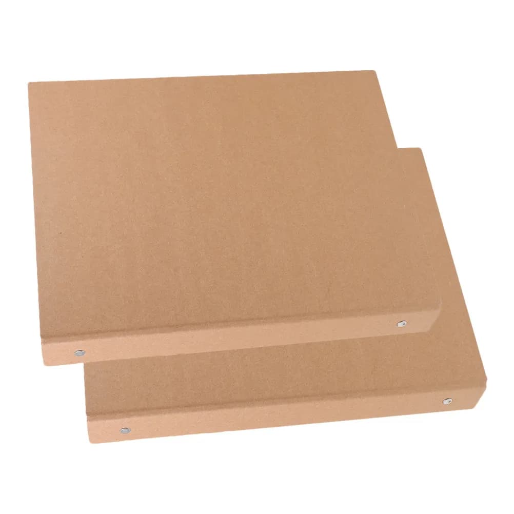 2Pcs Kraft Paper Binder Shell A4 Notebook Cover for Planner Journal Travel Diary Business Notes Creative Writing Study
