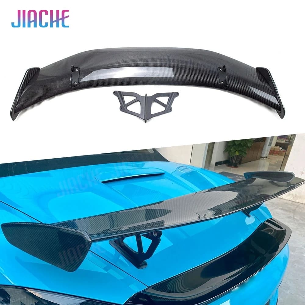 Fibra di carbonio Spoiler Posteriore Coda Da Corsa GT Ali Per Porsche Cayman 981 986 987 718 GT4 2016-2019 Auto Boot Decorazione Esterna