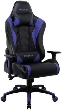 Emerge Vartan Gaming Chair, Ergonomic, Adjustable Height, Swivel, Blue
