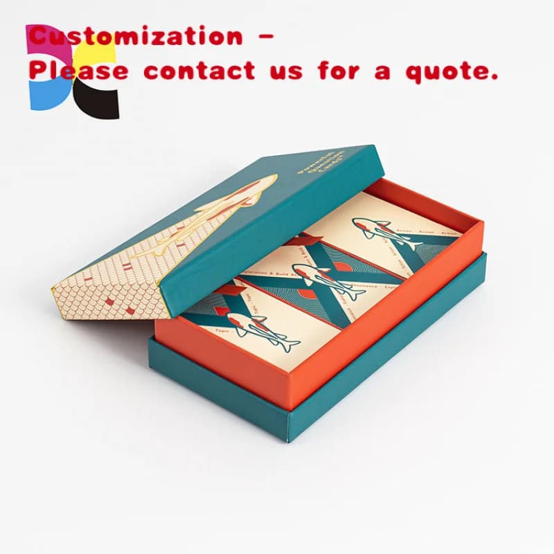 personalizzato. Design a tema di gioco di lusso Biglietto d'auguri Stampa offset Carta fantasia di alta qualità Carte da tavolo duplex artistiche Stampa in cartone
