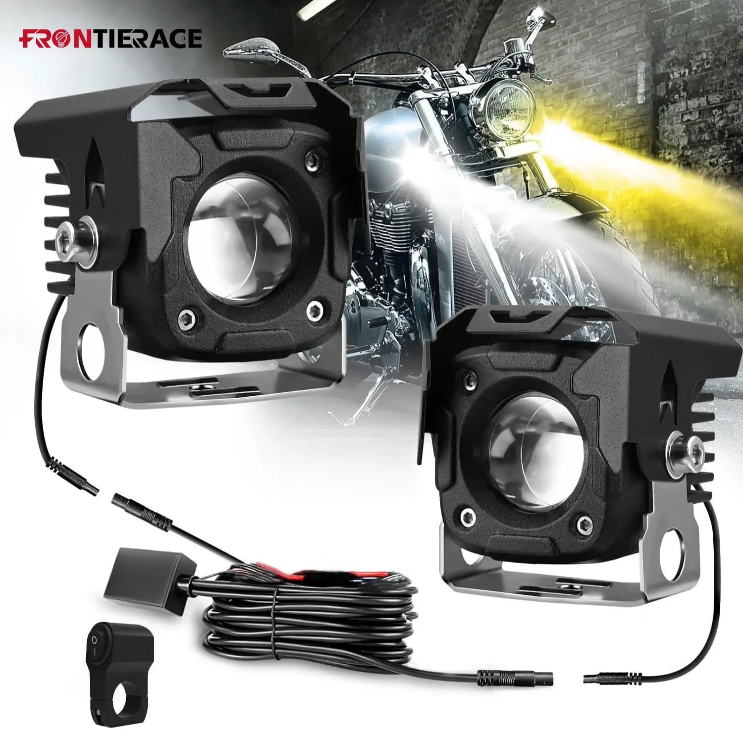 LED Headlight Working Driving Lights Flash Fog Lamps for Led Spotlight 120W 6000K for ATV Truck Dirt Bike SUV UTV