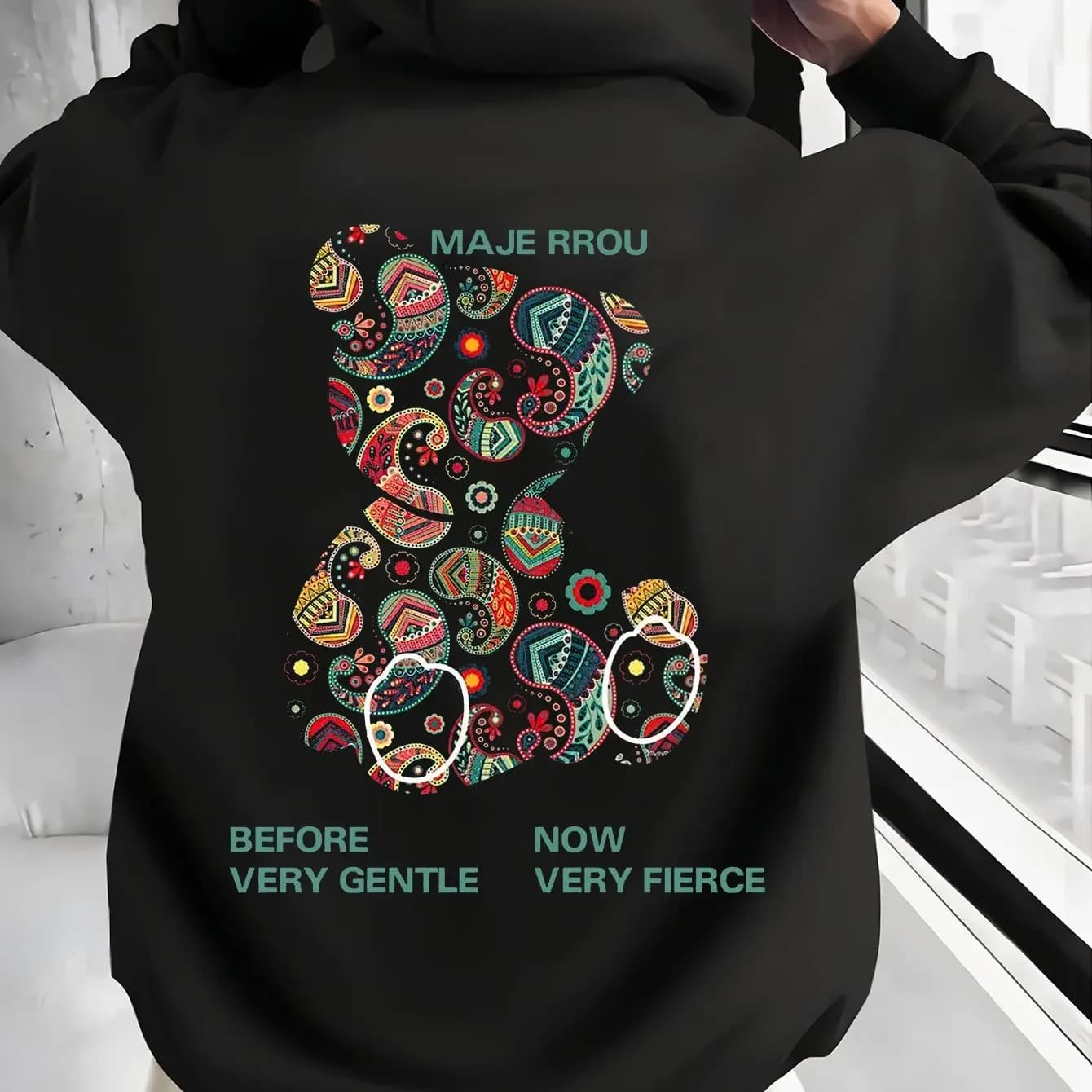 Autumn Winter Men Streetwear Hoodie Oversized Loose Fit Long Sleeve Hooded Pullover Sweatshirt Trendy Male Daily Basic Tops