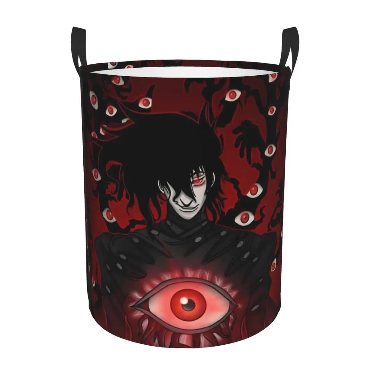 Cesto per la biancheria pieghevole Anime H-Hellsing Japane Manga, contenitore per vestiti e giocattoli per bambini