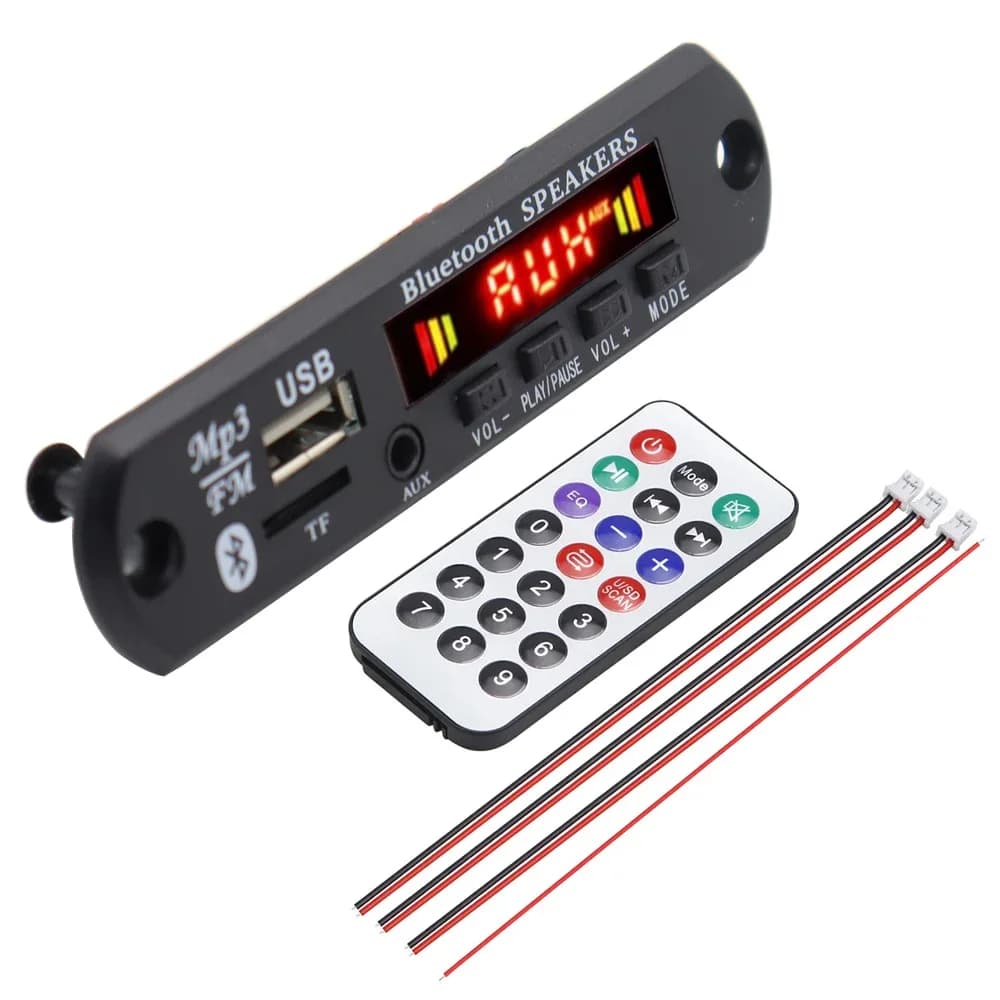Scheda di decodifica lettore MP3 Bluetooth 5.0 Radio FM TF USB Modulo AUX da 3,5 mm Ricevitore Bluetooth Kit per auto Audio V20