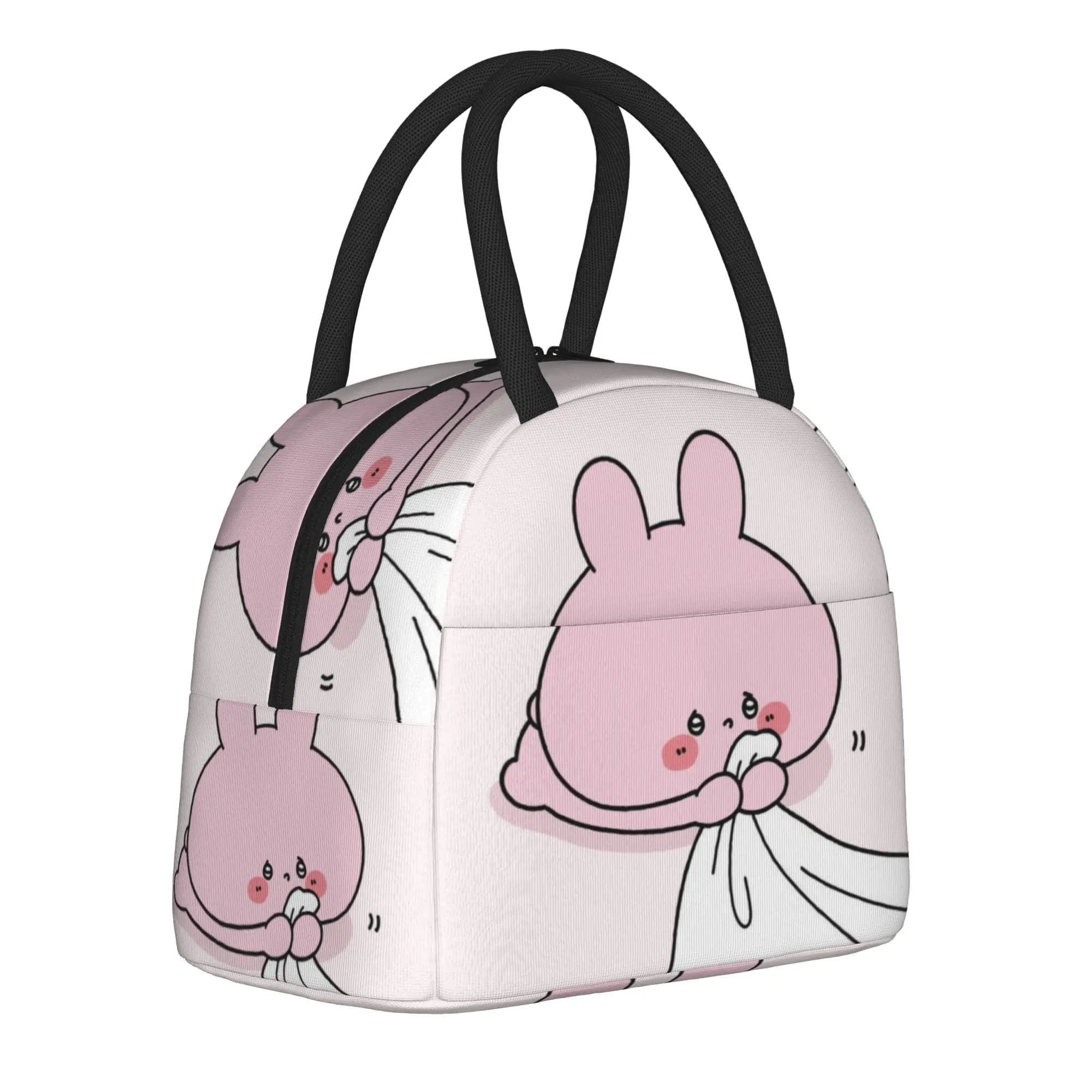 Asamimichan Anemimi chan Borsa termica per il pranzo, per viaggi, borse portatili per contenitori per alimenti, per uomini e donne, scatola termica per il pranzo