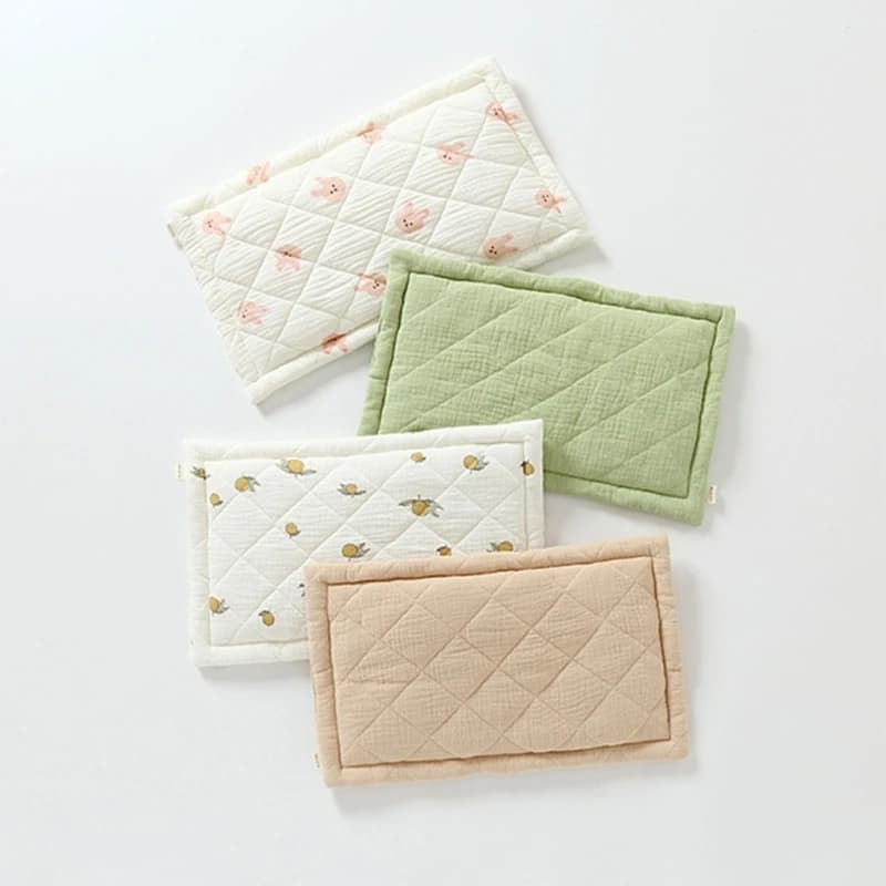Cuscino neonato Cuscino per la testa del bambino Morbido e traspirante Supporto per il collo Cuscini per passeggino Cuscino da viaggio per bambini Forniture per bambini (0-3 anni)