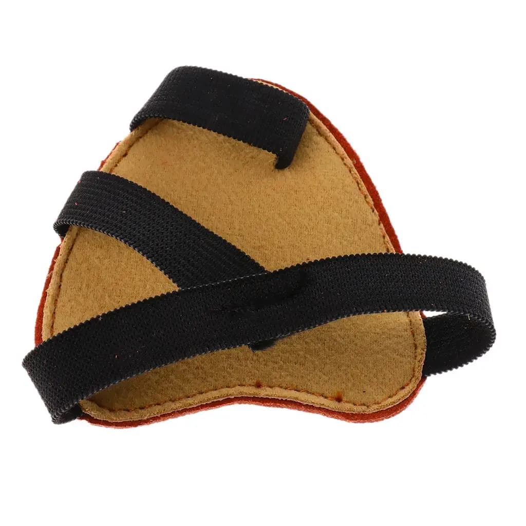 Bow Shooting Glove Leather Left Hand Archery Hand Guard for Traditional Archery Target Arrow Draw Protection