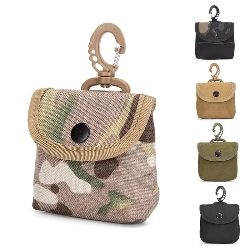 Borsa da Cintura Impermeabile per Campeggio, Portamonete Tattico EDC, Portachiavi, Portafoglio da Viaggio, Borsa per Monete, Borsa Mimetica per Caccia all'Aperto
