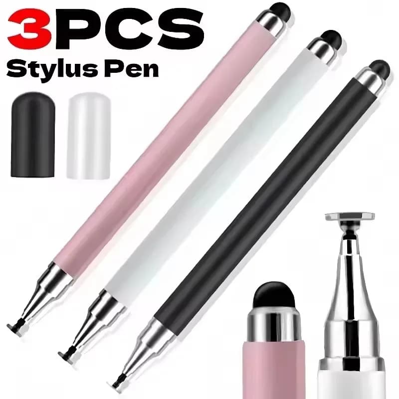 Penna Stylus per Schermi Touch 2-in-1, Penna per Tablet, Stilo per iPad/iPhone/Tablet/Android/Samsung, Compatibile con Tutti gli Schermi Touch Capacitivi